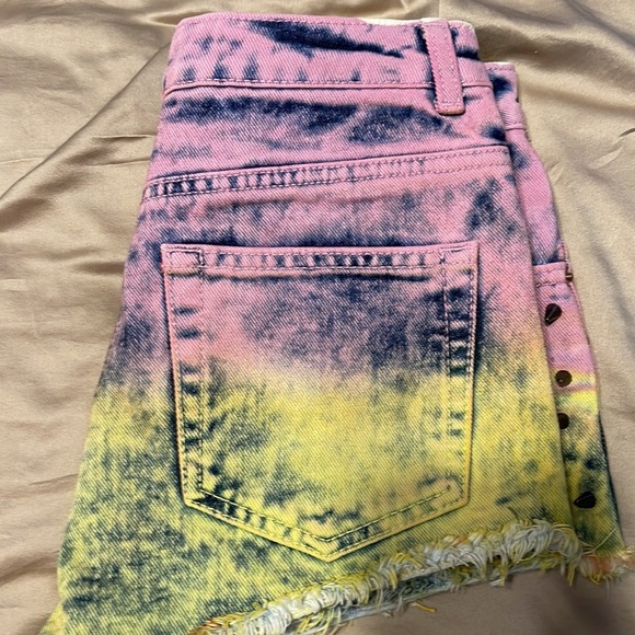 Topshop Multicolor Jean Shorts - Picture 5 of 7